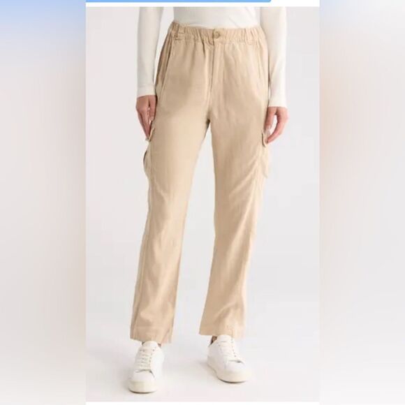 Faherty Arlie Day Cargo Pant Women’s in safari tan. NWT Small - Picture 1 of 12